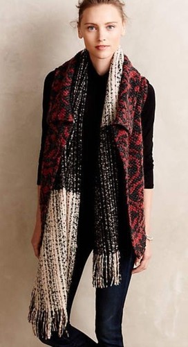 Anthropologie DOLAN XS S Vest LIGHTCATCHER Sweater Knit Back Wool Blend USA NWT - Picture 3 of 8