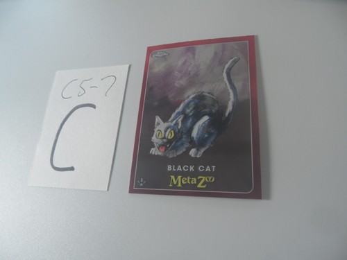 C5-7 2022 Topps Chrome Metazoo base card U-PICK BLACK CAT 7 - Picture 12 of 20