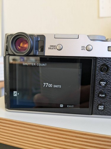 "MINT w/Box" Fujifilm X100V Silver 26.1MP Compact Digital Camera Count 7700 - Picture 10 of 11