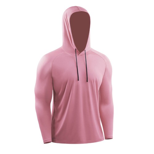 UPF50+ Mens Outdoor Fishing Hoodie Sun Block Skin Protection Long Sleeve T-Shirt - Picture 25 of 52