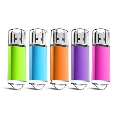 MEMORITY 5x USB Stick 2.0 Memory Speicherstick 1GB 2GB 4GB 8GB 16GB 32GB 64GB 128GB 5 Set