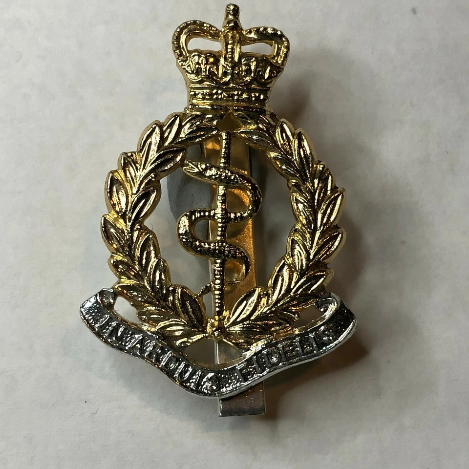 post 1965 Royal Army Medical Corps Staybrite Cap Badge  Genuine issue - Image 3 of 3
