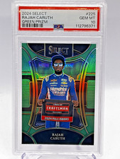 2024 Panini Select Racing Rajah Caruth Trackside /5 Green Prizm Pop 1 NASCAR