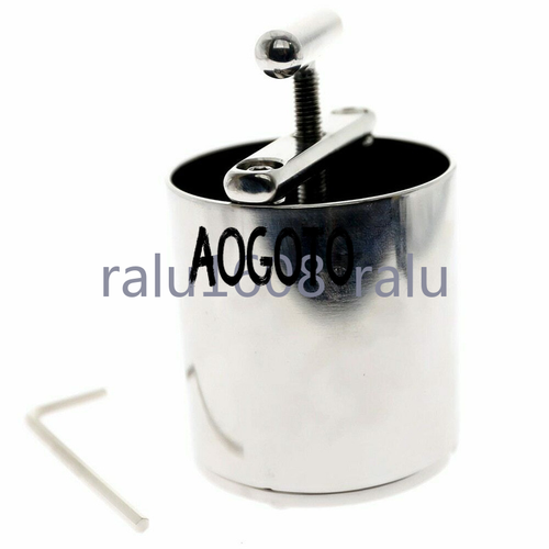 Male Stainless Steel Scrotum Pendant Crusher Ball Stretcher Testicular Exerciser - Bild 7 von 7