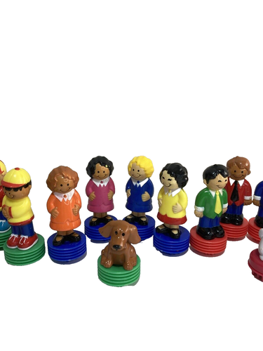 Battat Bristle Blocks Family Man Woman Boy Girl Child People & Dog Set Lot Of 21 - Picture 3 of 7