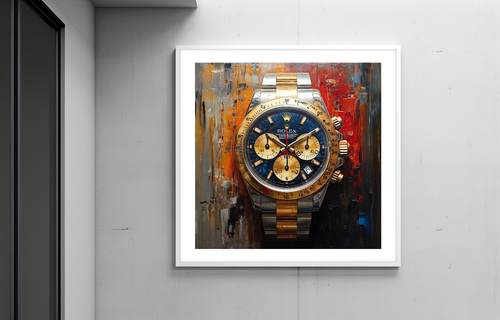 ⌚ Rolex Watch Art "Encadrée" 🖼️ | 24x24"| Musée Giclée Print 🎨 | ✍️ 1/25 | V64