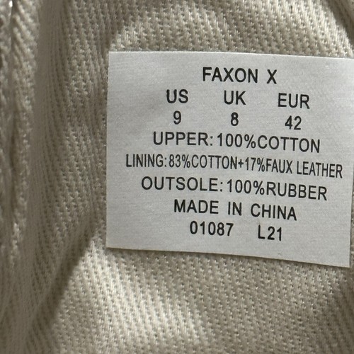 Polo Ralph Lauren Men's Faxon X Canvas Sneaker khaki 9 New - Picture 8 of 8
