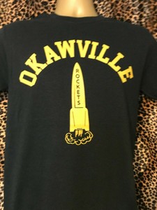 Men-039-s-Boy-039-s-OKAWVILLE-ROCKETS-1950s-1960s-Vintage-Rockabilly-Tee-Size-Small