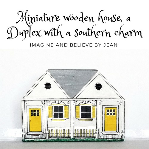 Unique personalized toys miniature wooden houses charming home decorations - Picture 1 of 4