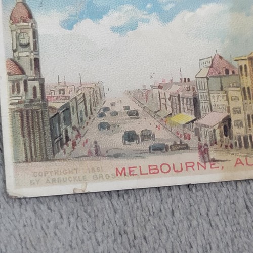 1891 Arbuckle Coffee Card – Melbourne Australia – Govt House, Bushrangers - Picture 6 of 10