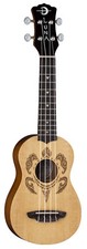 LUNA Honu Soprano Spruce Turtle Ukulele UKE new w/ Gig Bag - Laser etched -Satin