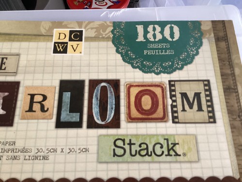 The Heirloom Stack By DCWV 12” X 12” 180 Sheets Brand New - Picture 2 of 3