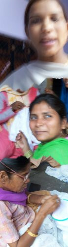 Gitika Goyal Home Khadi Chikanwork Mat Border Design (Set of 4) - Picture 3 of 4