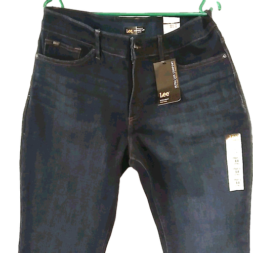 Jeans donna Lee taglia 14M W34 L32 blu ultra lux comfort gamba dritta vita media - Foto 9 di 12