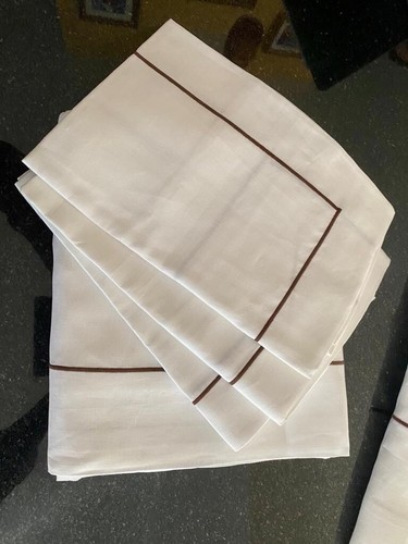 Cipriani Luxury Hotel Line Bed Linens Queen Top , Q Duvet Cover & 3 Euro Shams - Picture 4 of 12