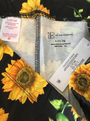LEGGINGS CAVIGLIA ELASTICI SENZA BOUNDERS MID RISE NERI GIRASOLE taglia Jr. L (11-13)* - Foto 6 di 7