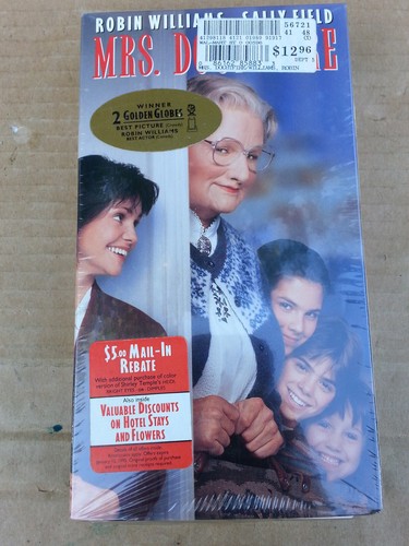 New Factory Sealed Mrs. Doubtfire 1993 First Press VHS MINTY W/ BLUE WATERMARK!  - Picture 1 of 6