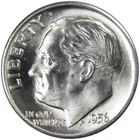➡️ 1956-D Roosevelt Dime BU GEM UNCIRCULATED Mint State 90% Silver Coin From OBW