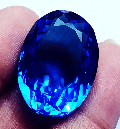 41.00 Ct Oval Shape Brazilian Blue Topaz Loose Gemstones With Certificate - Picture 4 of 6