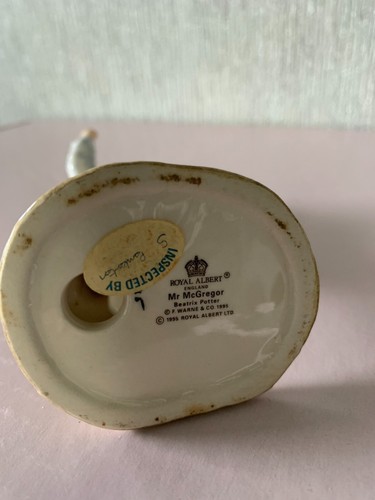 ROYAL ALBERT BEATRIX POTTER MR McGREGGOR HUESO CHINA PERFECTO EN CAJA - Imagen 7 de 7