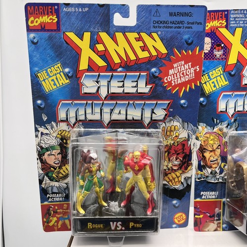 Marvel X-Men Steel Mutants Die Cast Metal Action Figures Toybiz 1994 Lot of 5 - Picture 3 of 14