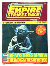 1980 Star Wars The Empire Strikes Back Official Poster Monthly Issue Three YODA