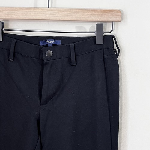 NWT Madewell Skinny Zip-Leg Ponte Pant Size 0 Black $88 Minimalist Stretch - Picture 5 of 15