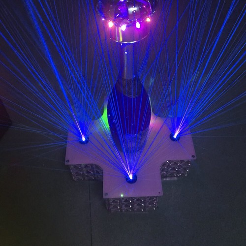 Modulo laser blu verde rosso punto fascio grosso per DJ KTV bar festa illuminazione palco - Foto 10 di 40