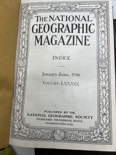Volume 80 - 89, 10 Vintage Hardback National Geographic Book Collection. - Bild 17 von 20