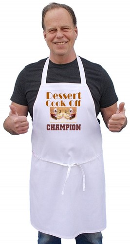 Delantal Desert Cook Off Champion, Delantales para Hornear Blancos, Premios para Ganadores Cook Off - Imagen 2 de 3