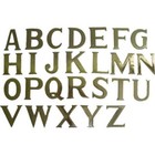 Deluxe 3" Solid Brass Self Adhesive Letters and Numbers - For House Signs