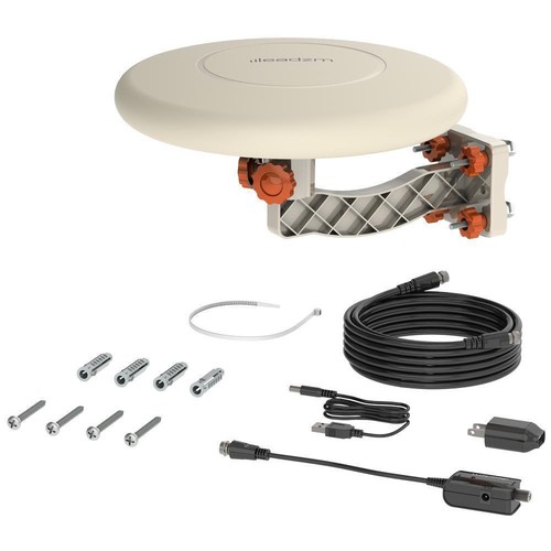 Antenna TV esterna omnidirezionale UHF VHF 360° digitale camper booster guadagno marino - Foto 11 di 13