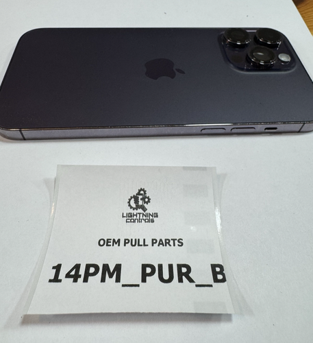 iPhone 14 Pro MAX Deep Purple Back Housing Replacement W Small Part OEM Grade B - Picture 6 of 6