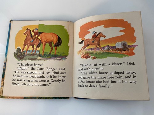 The Lone Ranger and the Ghost Horse Whitman Tell-a-Tale Book 1955 Large Print - Imagen 13 de 16