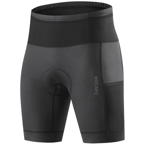 WOSAWE Para Hombre Pantalones Cortos Acolchados Anti-Sudor Bicicleta de Carretera Pantalones Cortos Secos - Imagen 19 de 19