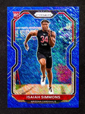 2020 Panini Prizm - Isaiah Simmons - Rookie FOTL Blue Shimmer SSP /25