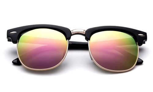 Kids Polarized Vintage Sunglasses Horn Rimmed for Girl Boy Lead Free Flash w/UV - Picture 9 of 22