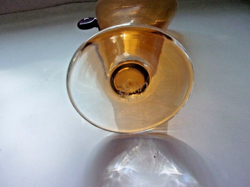 NICE UNUSUAL MID CENTURY MODERNISTIC STYLE ART GLASS VASE SIGNED JOHN CHILES - Picture 7 of 7