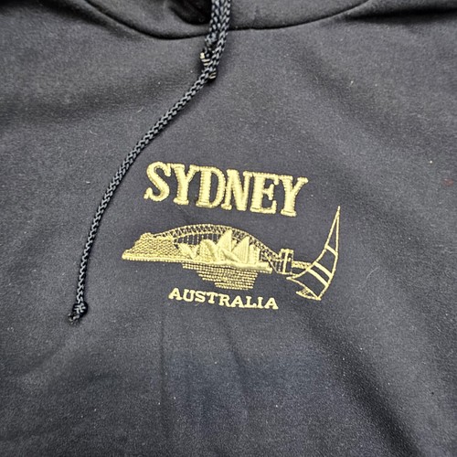 Mr Kangaroo Hoodie Men's Medium Blue Long Sleeve Sydney Sweatshirt - Picture 8 of 17