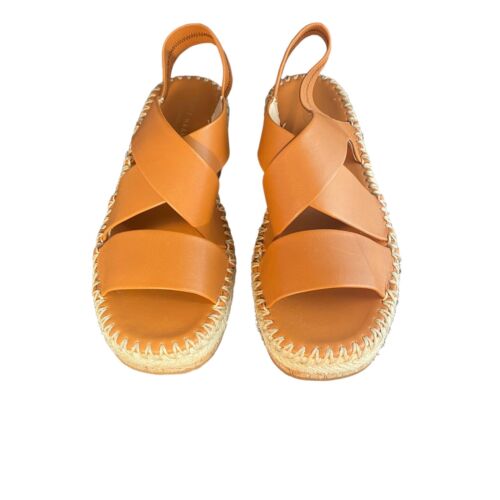 Cole Haan Tan Leather Cork Cloud Vero Wedge Espadrille Sandals Women’s 9.5 B - Picture 11 of 12