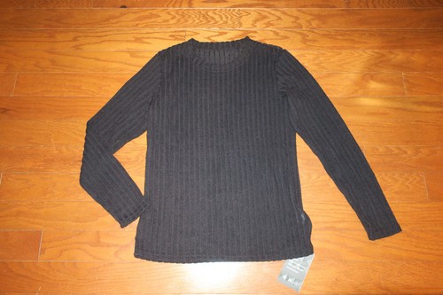 M 8 10 ❤️ CHINA ❤️ SWEATER TURTLENECK ❤️ 26" LENGTH BLACK 20" BUST STRETCH - Picture 2 of 3