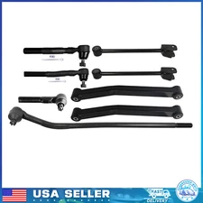 Front Upper & Lower Control Arm Tie Rods Suspension For 2007-2017 Jeep Wrangler