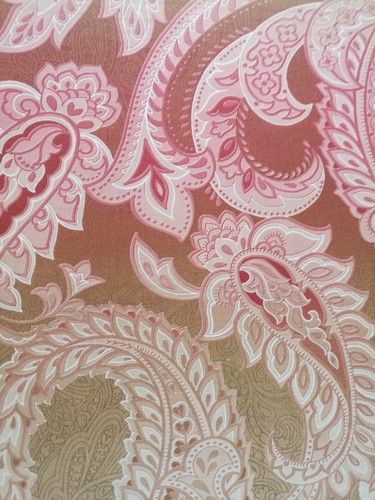 Wallpaper, System Solution, Paisley, Blue, Sludge, Ecru, Red, Ocher, Gleam, Fine - Picture 5 of 5