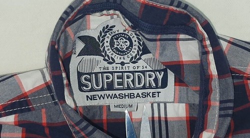 .. SUPERDRY MENS SHIRT LONG SLEEVE COTTON SIZE M EXCL