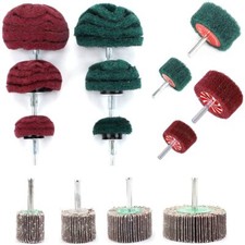 Non-woven Flap Buffing Polishing Wheel Abrasive Disc For Rotary Tool 1/4" Shank