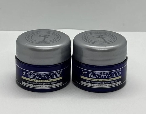 NEW 2X It Cosmetics Confidence In Your Beauty Sleep Night Pillow Cream 0.237oz E - Picture 1 of 6