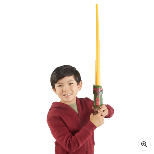 Star Wars Lightsaber Squad Boba Fett Ausziehbares Gelbes Lichtschwert - 第 20/24 張圖片