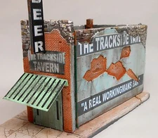 Downtown Deco HO Scale Trackside Tavern Building kit + $25 Sidewalks!