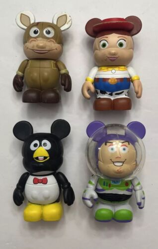 Disney Toy Story Vinylmation 3'' Figure Lot of 4 Jesse Buzz Weezy Bullseye