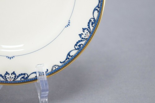 Lenox USA Liberty Pattern Blue Scrollwork Gold Porcelain 6 3/8 Inch Bread Plate - Picture 4 of 9